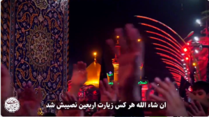 هر وقت زیارت رفتی، فقط تماشا کند